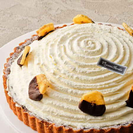 キャラメルバナナタルト｜茅ヶ崎市でケーキのデリバリーならオーガニックガーデン茅ヶ崎