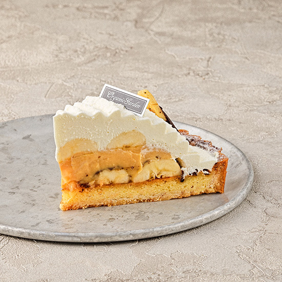 キャラメルバナナタルト キャラメルバナナタルト|茅ヶ崎市でケーキのデリバリーならオーガニックガーデン茅ヶ崎