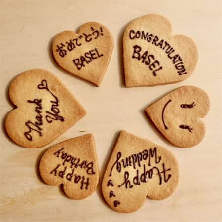 ハートのメッセージクッキー｜茅ヶ崎市でケーキのデリバリーならオーガニックガーデン茅ヶ崎